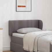 vidaXL Sänggavel Öra Dämpad Grå 40 x 23 x 6 cm PVC