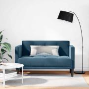 vidaXL Loveseat soffa blå 111 cm sammet