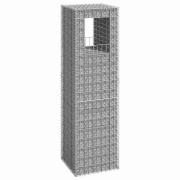 vidaXL Gabionkorg stolpform 50x50x180 cm järn