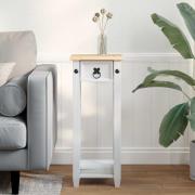 vidaXL Växtställ Vit 30 x 30 x 73 cm Massiv furu