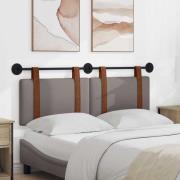 vidaXL Hängande Huvudgavel Väggmonterad Taupe 150 x 55 x 5 cm Antik PU