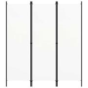 vidaXL Rumsavdelare 3 paneler vit 150x180 cm