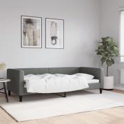 vidaXL Dagbädd mörkgrå 90x200 cm tyg