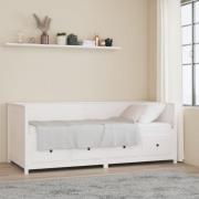 vidaXL Dagbädd utan madrass vit 80x200 cm massiv furu