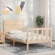 vidaXL Sängram utan madrass 90x200 cm massiv furu