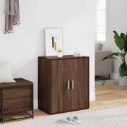 vidaXL Skoställ brun ek 60x35x70 cm konstruerat trä