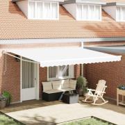 vidaXL Markis Vit 450 x 300 x 165 cm Polyester och metall