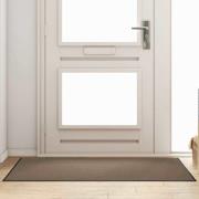 vidaXL Dörrmatta Beige och svart 90 x 150 cm Polypropylen och vinyl