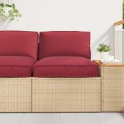 vidaXL Pallkuddset 2 pcs Svart Oxford Tyg