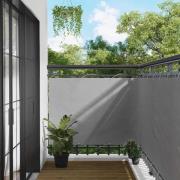 vidaXL Balkong Skärm Ljusgrå 110 x 400 cm Oxford Tyg