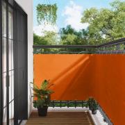 vidaXL Balkong Skärm Orange 110 x 700 cm Oxford Tyg
