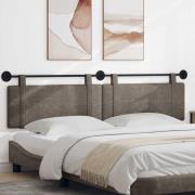 vidaXL Hängande Huvudgavel Väggmonterad Grå 210 x 55 x 5 cm Antik PU