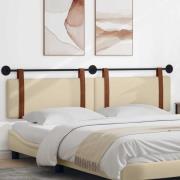 vidaXL Hängande Huvudgavel Väggmonterad Kräm 210 x 55 x 5 cm Antik PU