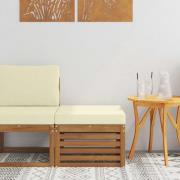 vidaXL Utomhuspall Massivt Akaciaträ Naturfärg