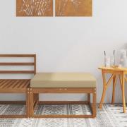 vidaXL Utomhuspall Massivt Akaciaträ Naturfärg