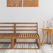 vidaXL Utomhus Mellansoffa Naturfärg 79 x 83 x 73 cm