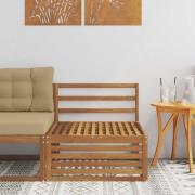 vidaXL Utomhus Mellansoffa Massivt Akaciaträ Naturfärg 79 x 83 x 73 cm