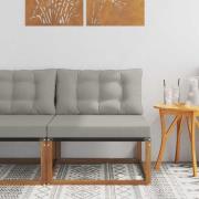 vidaXL Utomhus Mellansoffa Massivt Akaciaträ Naturfärg