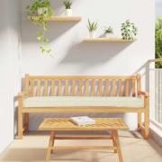 vidaXL Pallkudde Kräm 200 x 40 x 8 cm Oxford Tyg