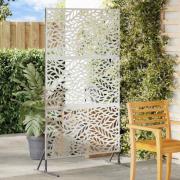 vidaXL Avskärmningsskärm Grå 100 x 50 x 180 cm Stål