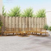 vidaXL Utomhussoffset Naturfärg Massivt Akaciaträ