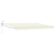 vidaXL Elektrisk Retraktabel Markis Kräm 4 × 3 m