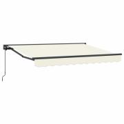 vidaXL Manuell Utdragbar Markis Gräddvit 3,5 x 2 m