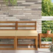 vidaXL Utomhus Soffa Kudde Beige 60 x 60 x 8 cm Polyester