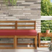 vidaXL Utomhus Soffa Kudde Vinröd 60 x 60 x 8 cm Polyester