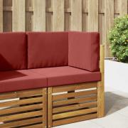 vidaXL Utomhus Soffa Kudde 3 pcs Vinröd Polyester