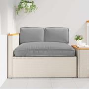 vidaXL Kuddsats 3 pcs Grå Oxford Tyg