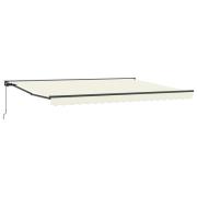 vidaXL Manuell Utdragbar Markis Gräddvit 4,5 × 3,5 m