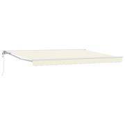 vidaXL Elektrisk Retraktabel Markis Gräddvit 4 × 3,5 m