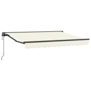 vidaXL Elektrisk Retraktabel Markis Gräddvit 2,5 x 2 m