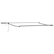 vidaXL Elektrisk utdragbar markisram Antracit 4 x 2 m Stål