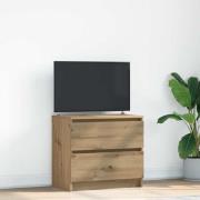 vidaXL TV-bänk hantverksmässig ek 60x35x54 cm konstruerat trä