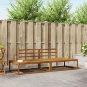 vidaXL Utomhussoffset Naturfärg Massivt Akaciaträ