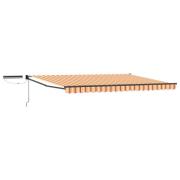 vidaXL Elektrisk Retraktabel Markis Flerfärgsdesign 4 × 3 m