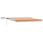 vidaXL Elektrisk Retraktabel Markis Gul, Orange, Antracit 5 × 3,5 m