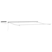 vidaXL Elektrisk utdragbar markisram Vit 4,5 × 3 m Stål