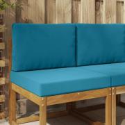 vidaXL Utomhus Soffa Kudde 2 pcs Kungsblå Polyester