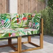 vidaXL Utomhus Soffa Kudde 3 pcs färgstark Polyester