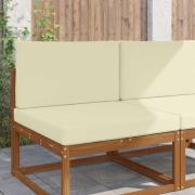 vidaXL Utomhus Soffa Kudde 2 pcs Kräm Polyester