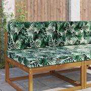 vidaXL Utomhus Soffa Kudde 2 pcs Bladmönster Polyester