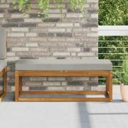 vidaXL Utomhus sitskudde Grå 111,5 x 40 x 8 cm 100% Polyester