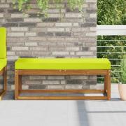 vidaXL Utomhus sitskudde Grön 111,5 x 40 x 8 cm 100% Polyester