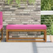 vidaXL Utomhus sitskudde Rosa 111,5 x 40 x 8 cm 100% Polyester