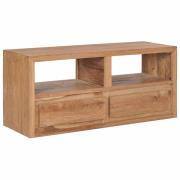 vidaXL TV-bänk 90x30x40 cm massiv teak
