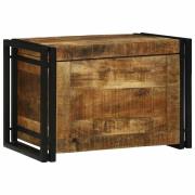 vidaXL Förvaringslåda Brun och svart 60 x 40 x 41 cm Massivt mangoträ