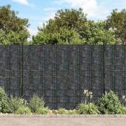 vidaXL Insynsskydd för trädgården 4 st PVC 35x0,19 m grå